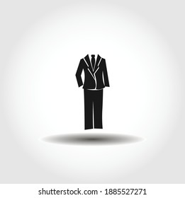 man suit isolated vector icon. clothes design element