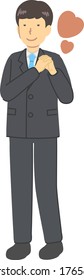 A man in a suit in a mellow mood