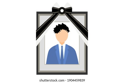 A man in a suit reflected in the deceased