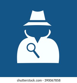 Man in suit. Secret service agent icon