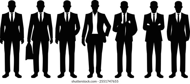 Man In Suit Silhouette Vector Art Icons and Graphics for Free Download