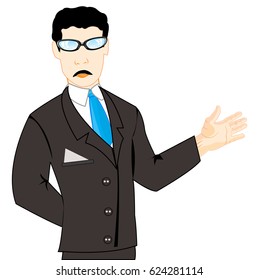 Man in suit with tie