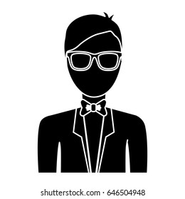 man with suit and tie icon