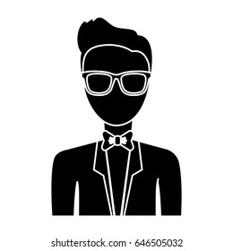 man with suit and tie icon