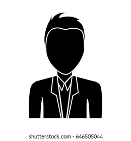 man with suit and tie icon