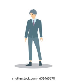Man in suit vector flat illustration
model, businessman, office worker
vector flat illustration
