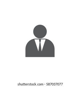Man in suit vector icon
