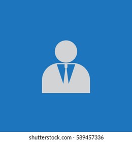 Man in suit vector icon