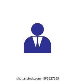 Man in suit vector icon