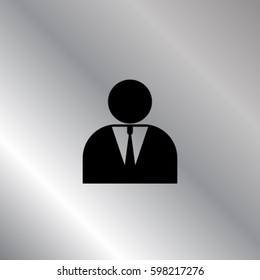 Man in suit vector icon