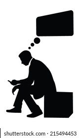 man in suit vector illustration