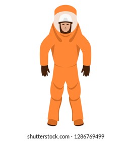 man in suit, vector illustration , flat style , front  side
