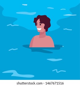 man summer time vacations design