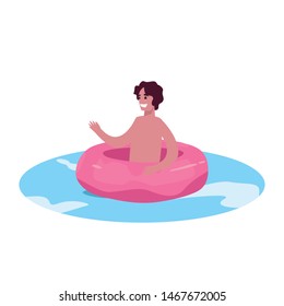 man summer time vacations design