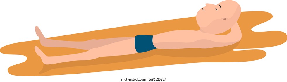 Hombres solares, ilustración, vector sobre fondo blanco