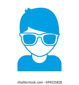 man with sunglasses icon