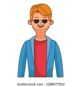 man with sunglasses portrait