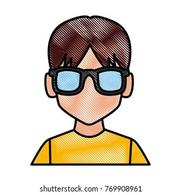 Man with sunglasses profile