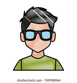Man with sunglasses profile