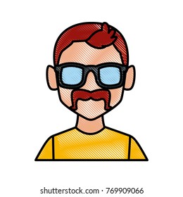 Man with sunglasses profile