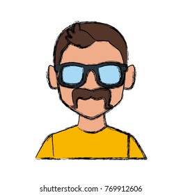 Man with sunglasses profile
