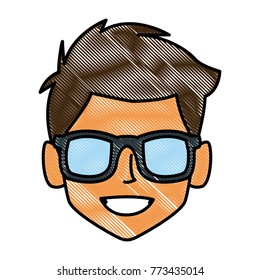 Man with sunglasses profile
