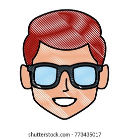 Man with sunglasses profile