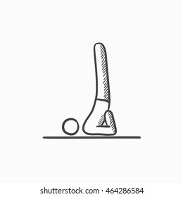 Man in supported shoulderstand asana vector sketch icon isolated on background. Hand drawn supported shoulderstand asana icon. Supported shoulderstand asana icon for infographic, website or app.