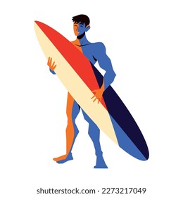 Mann mit Surfbrett einzeln Symbol