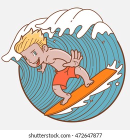 Man Surfing