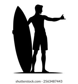 man surfing logo design vector file silhouette