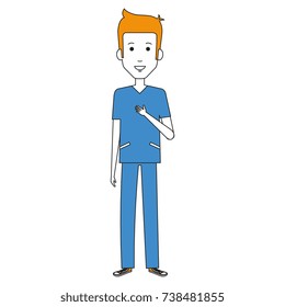 man surgeon avatar character