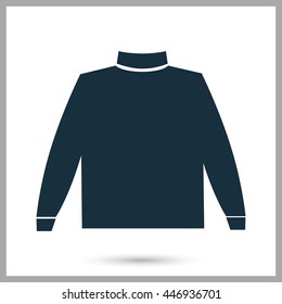 Man sweater icon on the background