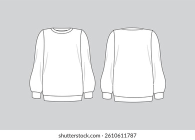 Man Sweatshirt template vector illustration 