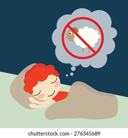 man sweet dream cartoon vector