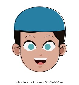Man swimmer cartoon
