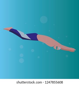 man swimming icon