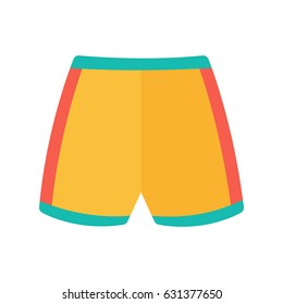 Man swimsuit flat design icon vector