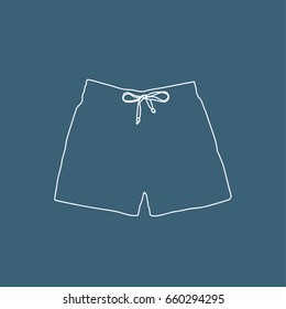 Man swimsuit icon, vector illustration design. Summer objects collection.