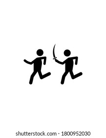 man with sword icon,vector best flat icon.
