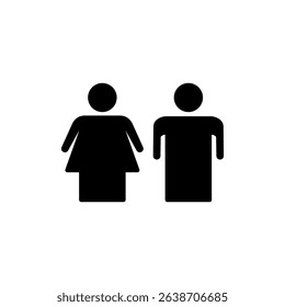 Man and symbol for apps and websites icon vector. male and female sign and symbol. Girls and boys