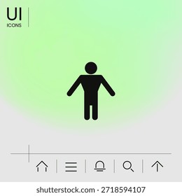 Icono de símbolo de hombre. Elementos para su diseño
