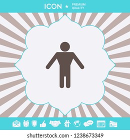 Man symbol icon. Graphic elements for your design