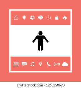 Man symbol icon. Graphic elements for your design