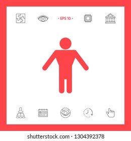 Man symbol icon. Graphic elements for your design