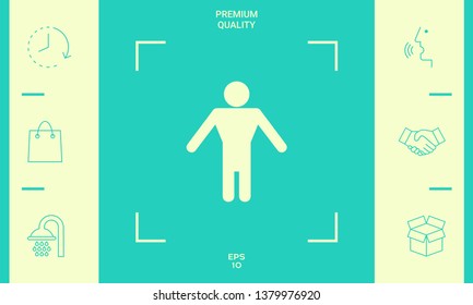 Man symbol icon. Graphic elements for your design