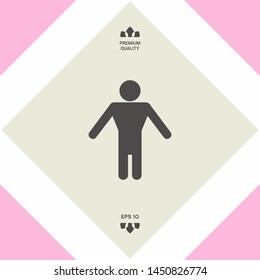 Man symbol icon. Graphic elements for your design