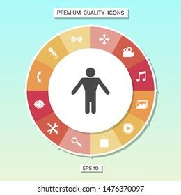 Man symbol icon. Graphic elements for your design