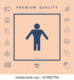 Man symbol icon. Graphic elements for your design