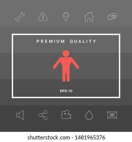 Man symbol icon. Graphic elements for your design